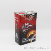 Метална конзерва од 4 литри за лименка со масло за подмачкување